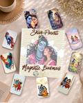 Shiv Parvati Magnetic Bookmark – Pack of 6 (12 Divine Designs)