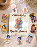 Krishna Radha  Magnetic Bookmark – Pack of 6 (12 Divine Designs)