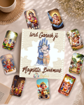 Load Ganesh ji  Magnetic Bookmark – Pack of 6 (12 Divine Designs)