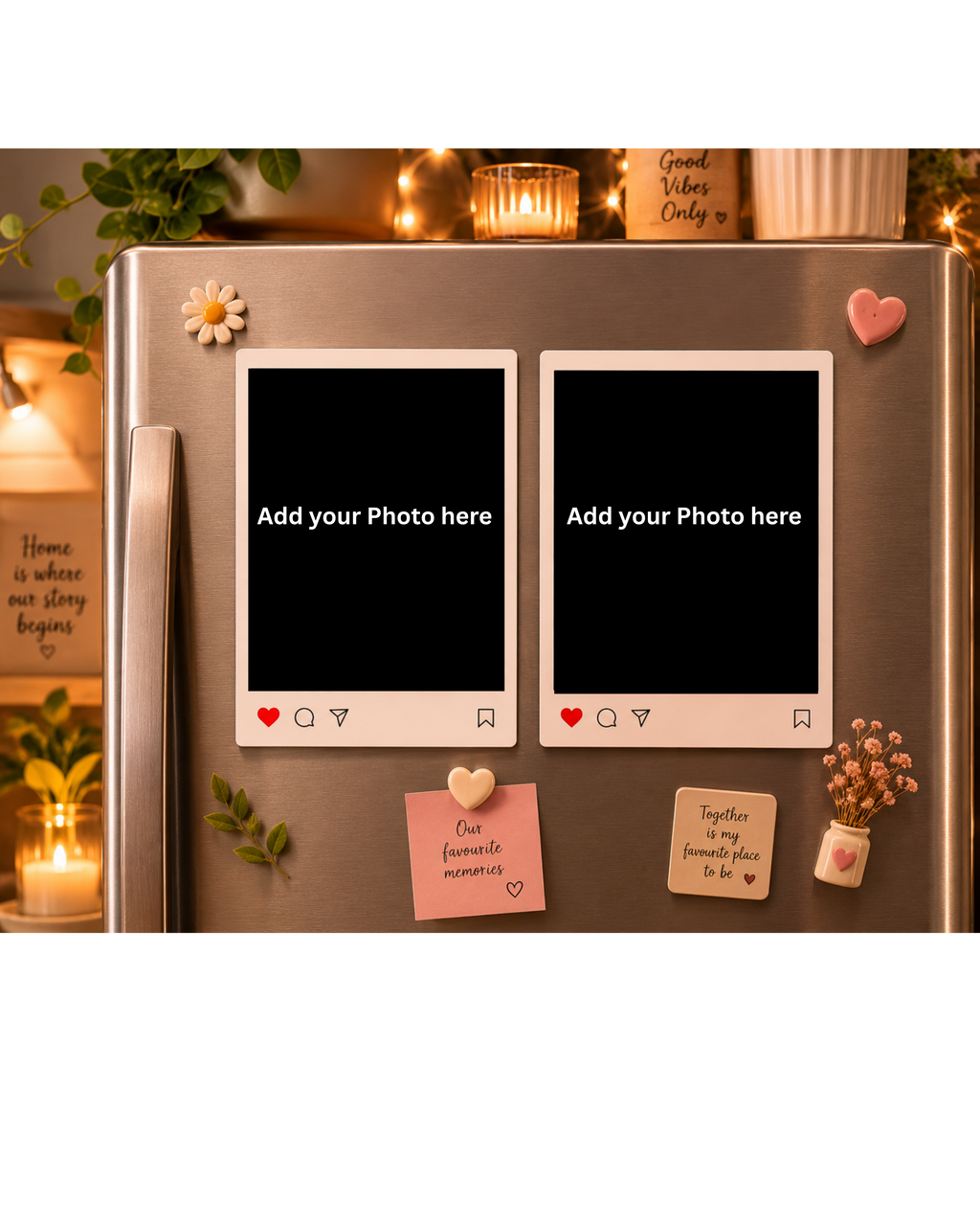 Insta Polaroid Fridge Magnets (Pack Of 2 )