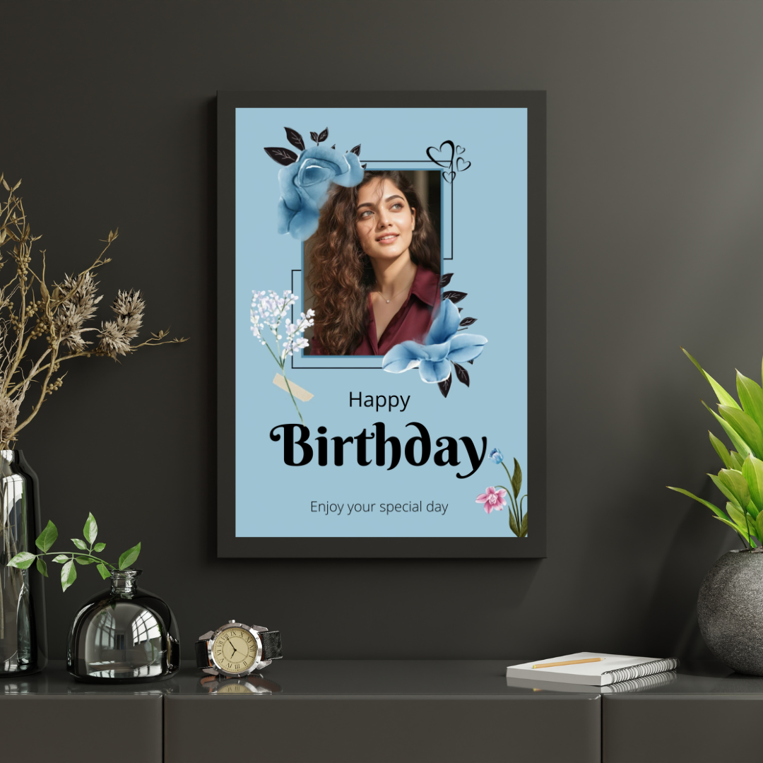 customize birthday frame variant 4