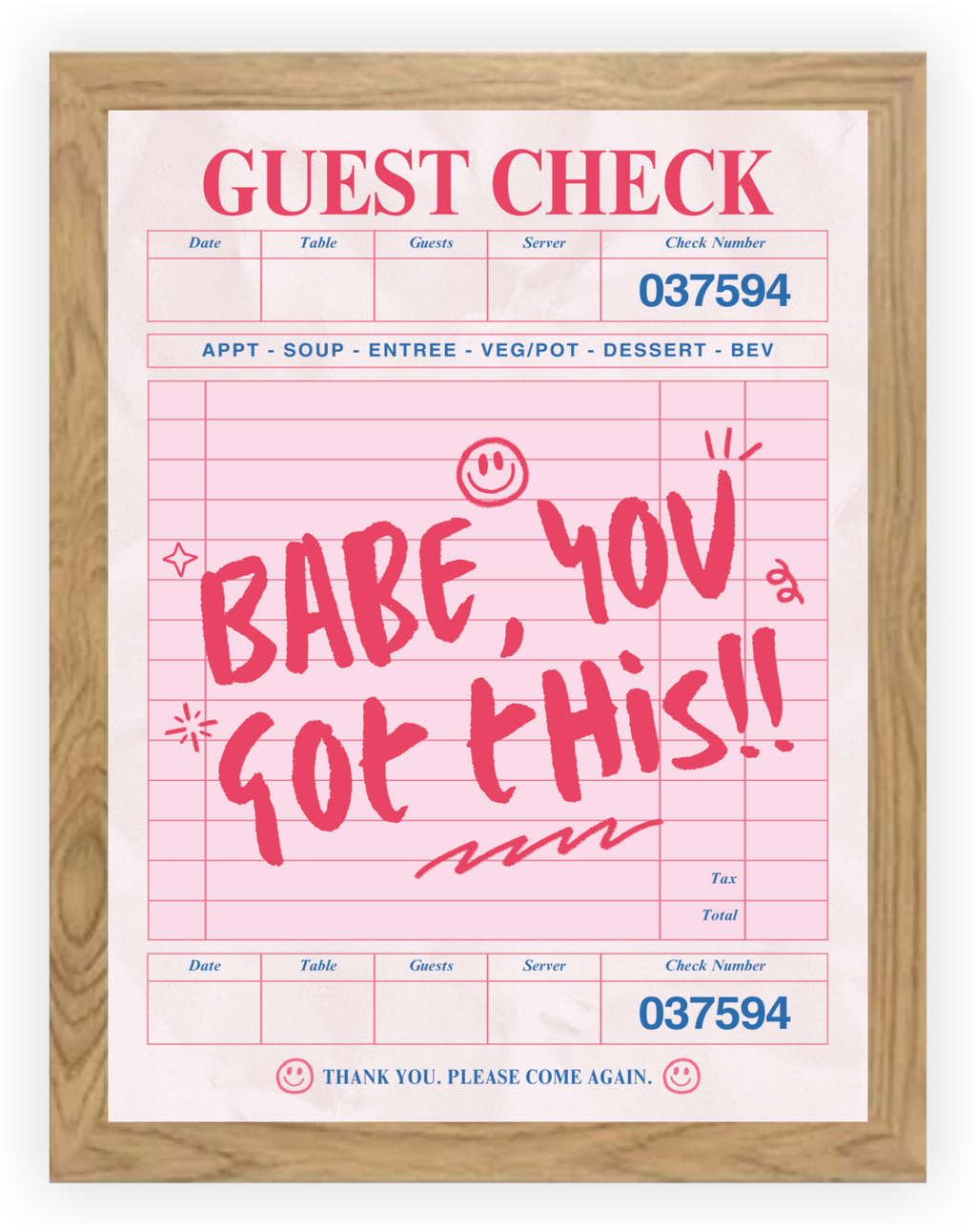 Babe you got this
