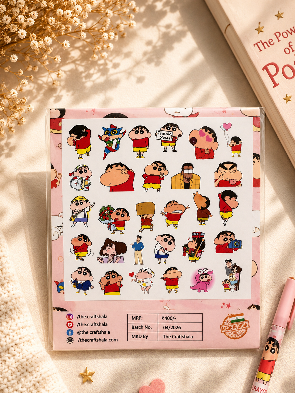 Shinchan Theme Sticker Pack