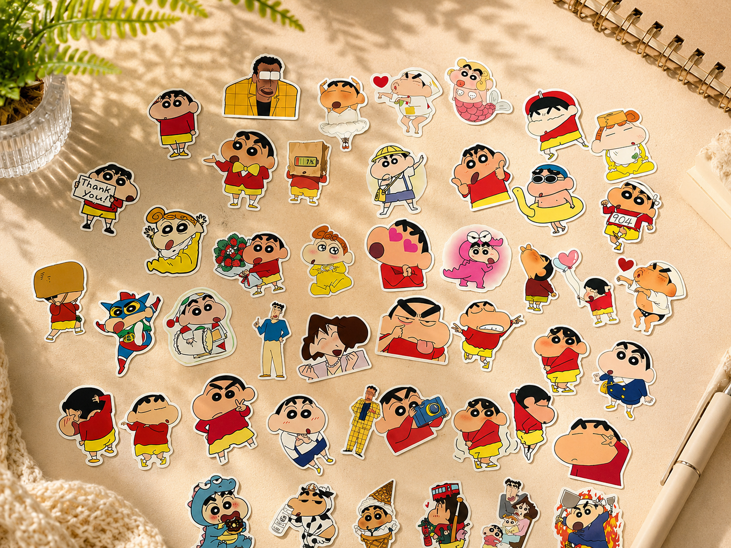 Shinchan Theme Sticker Pack