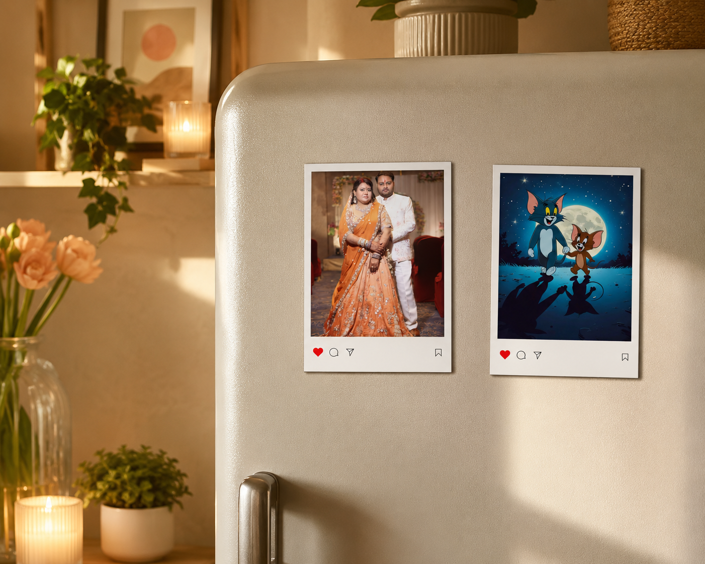 Insta Polaroid Fridge Magnets (Pack Of 2 )