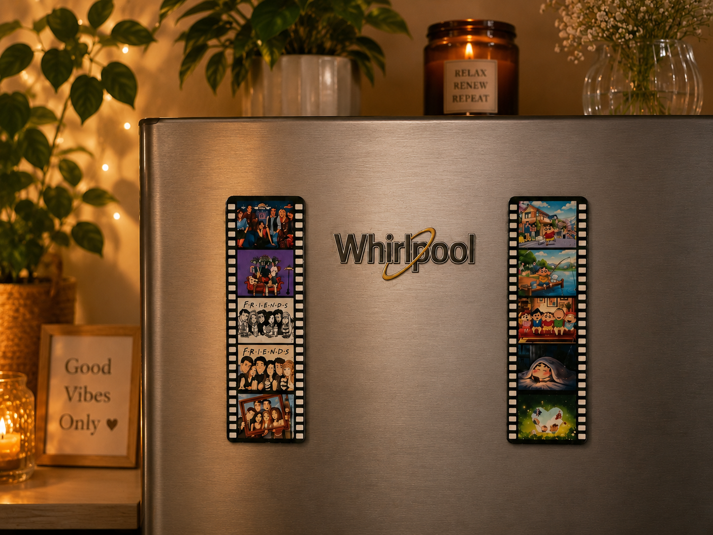 Film Stripe  Fridge Magnets (Pack Of 2 )