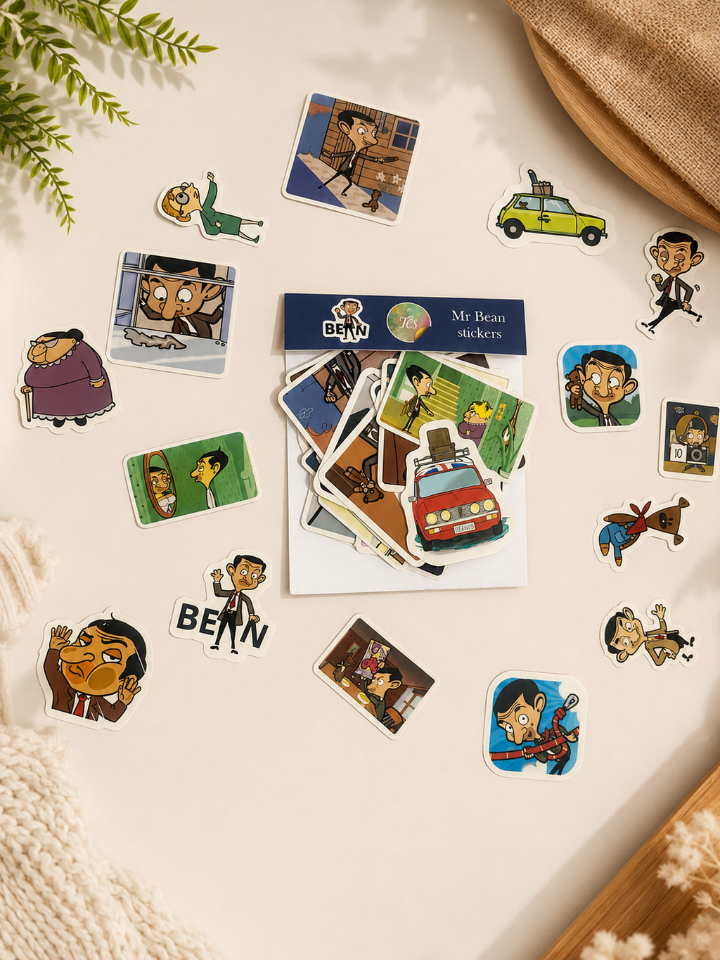 Mr. Bean Theme Sticker Pack