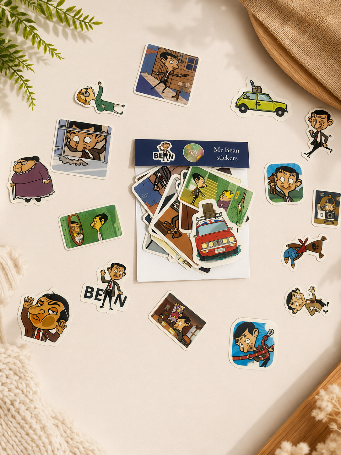 Mr. Bean Theme Sticker Pack