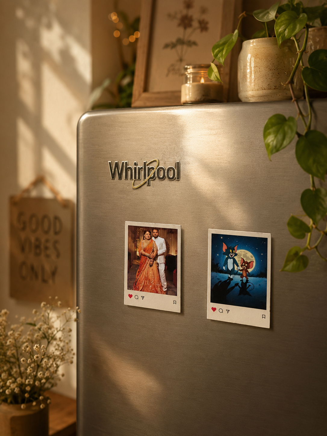 Insta Polaroid Fridge Magnets (Pack Of 2 )