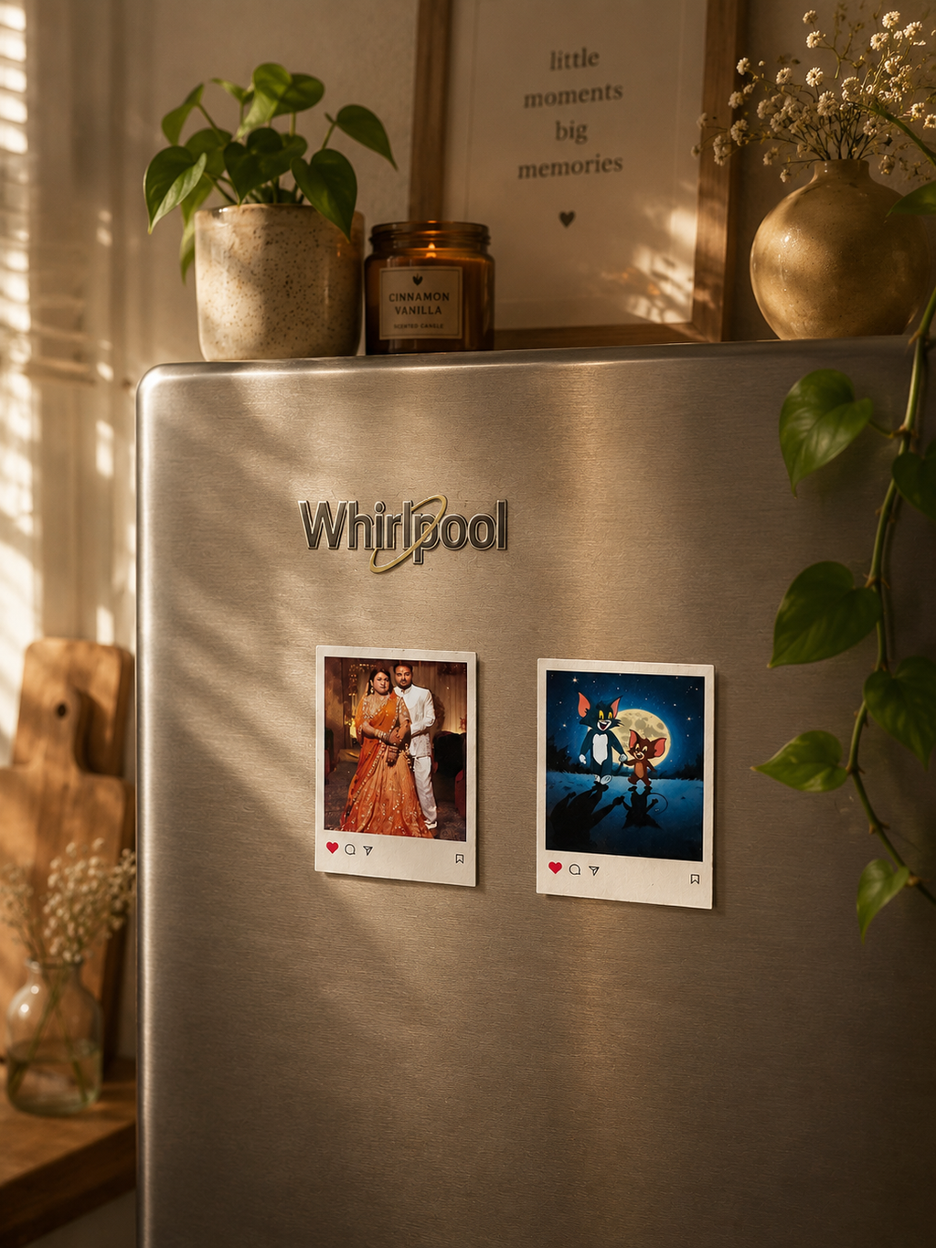 Insta Polaroid Fridge Magnets (Pack Of 2 )