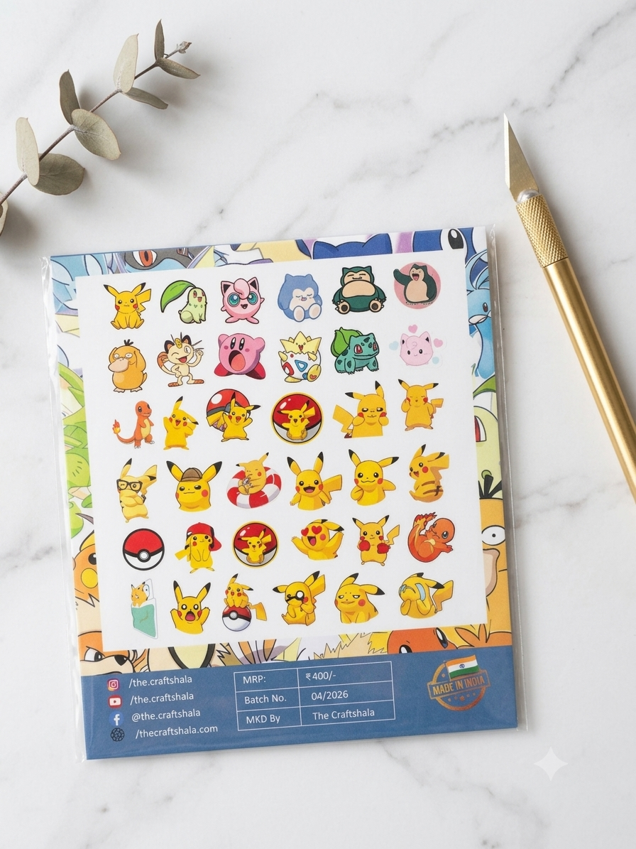 Pokemon Theme Sticker Pack