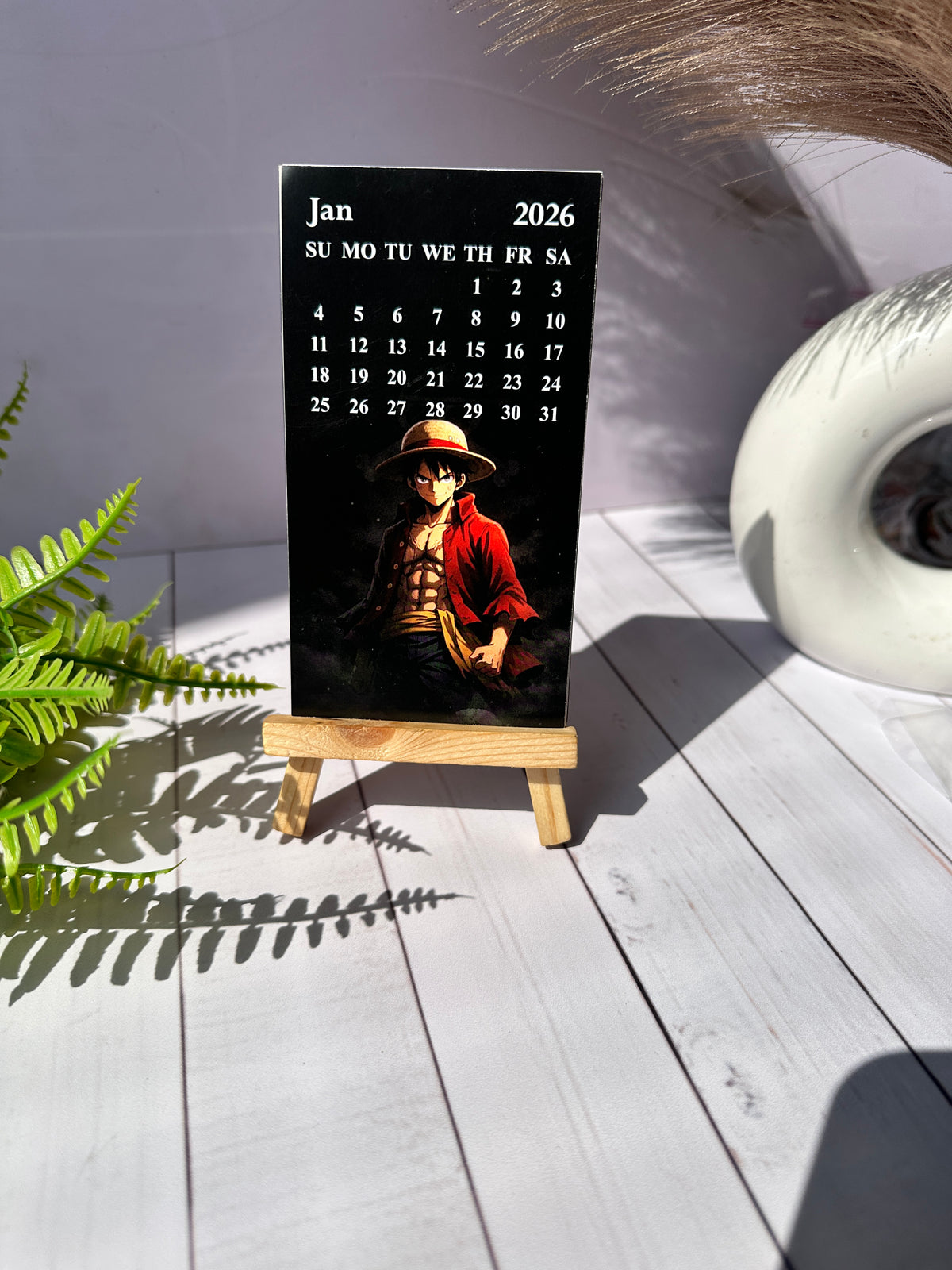 One Piece Mini Desk Calendar 2026