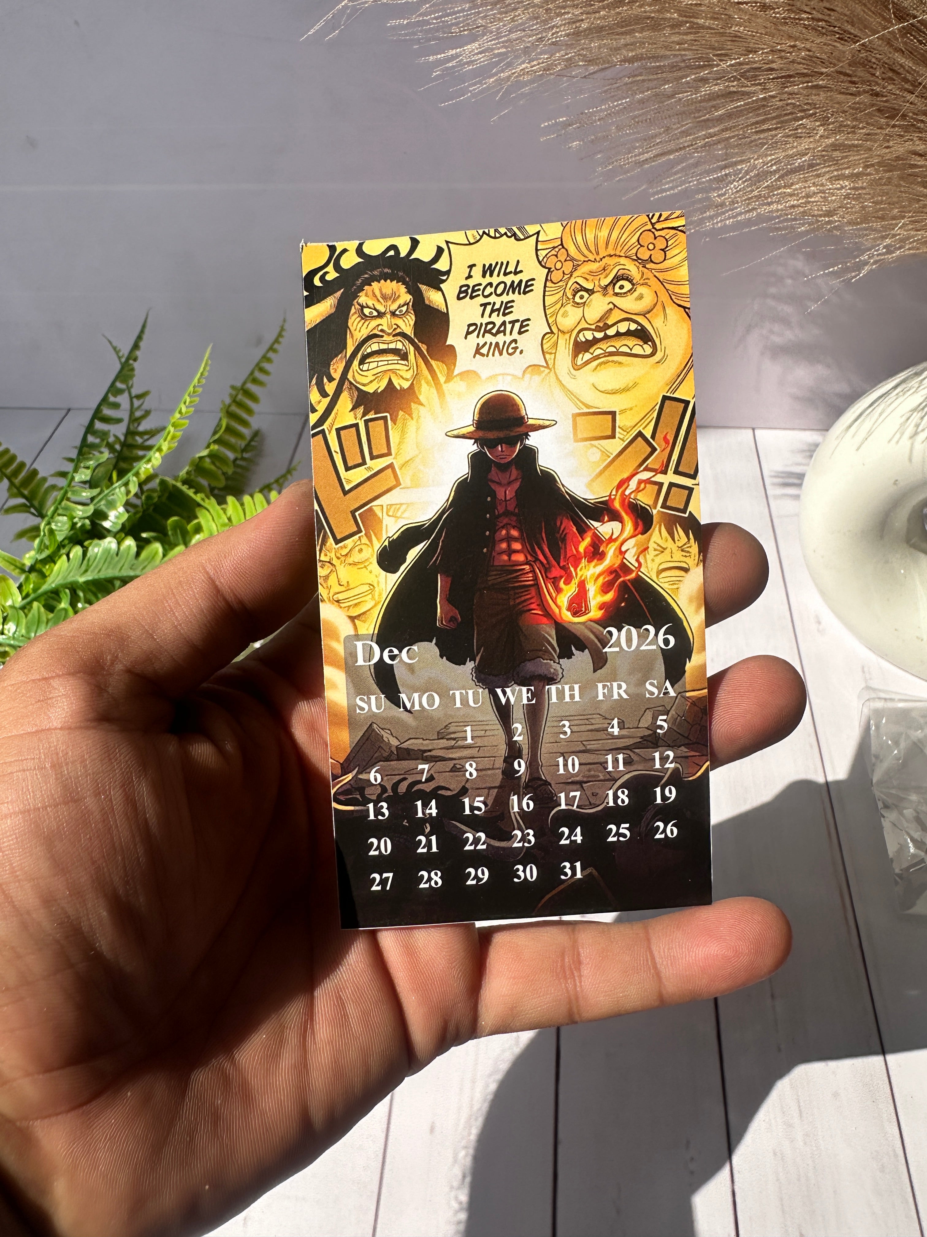 One Piece Mini Desk Calendar 2026
