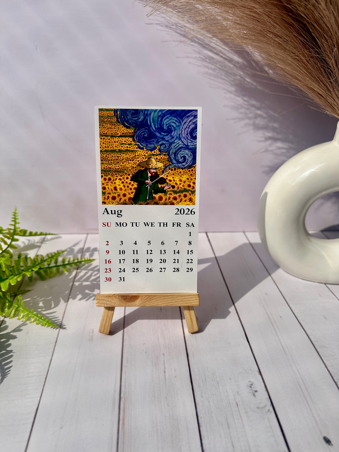 Van Gogh Mini Desk Calendar 2026