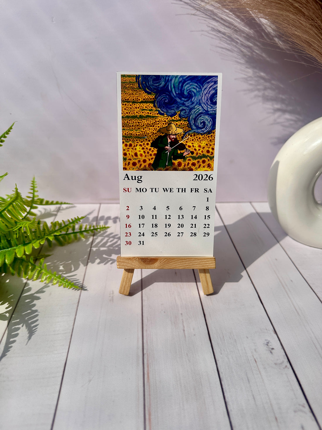 Van Gogh Mini Desk Calendar 2026
