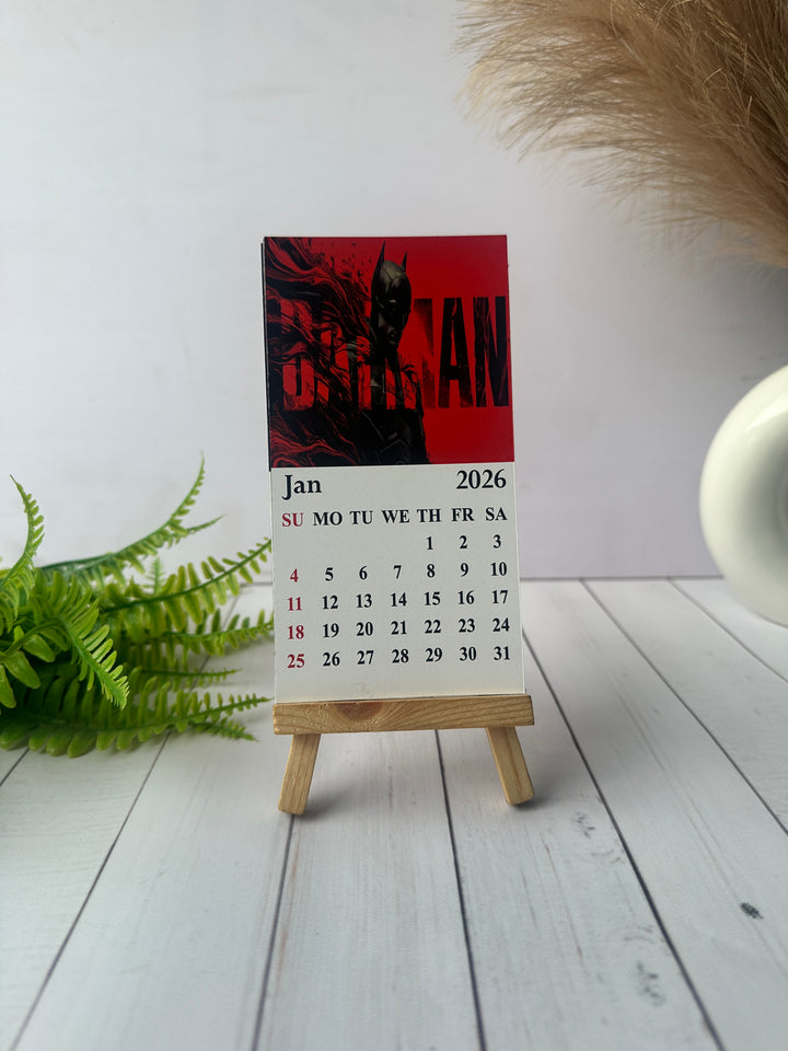 Batman Mini Desk Calendar 2026