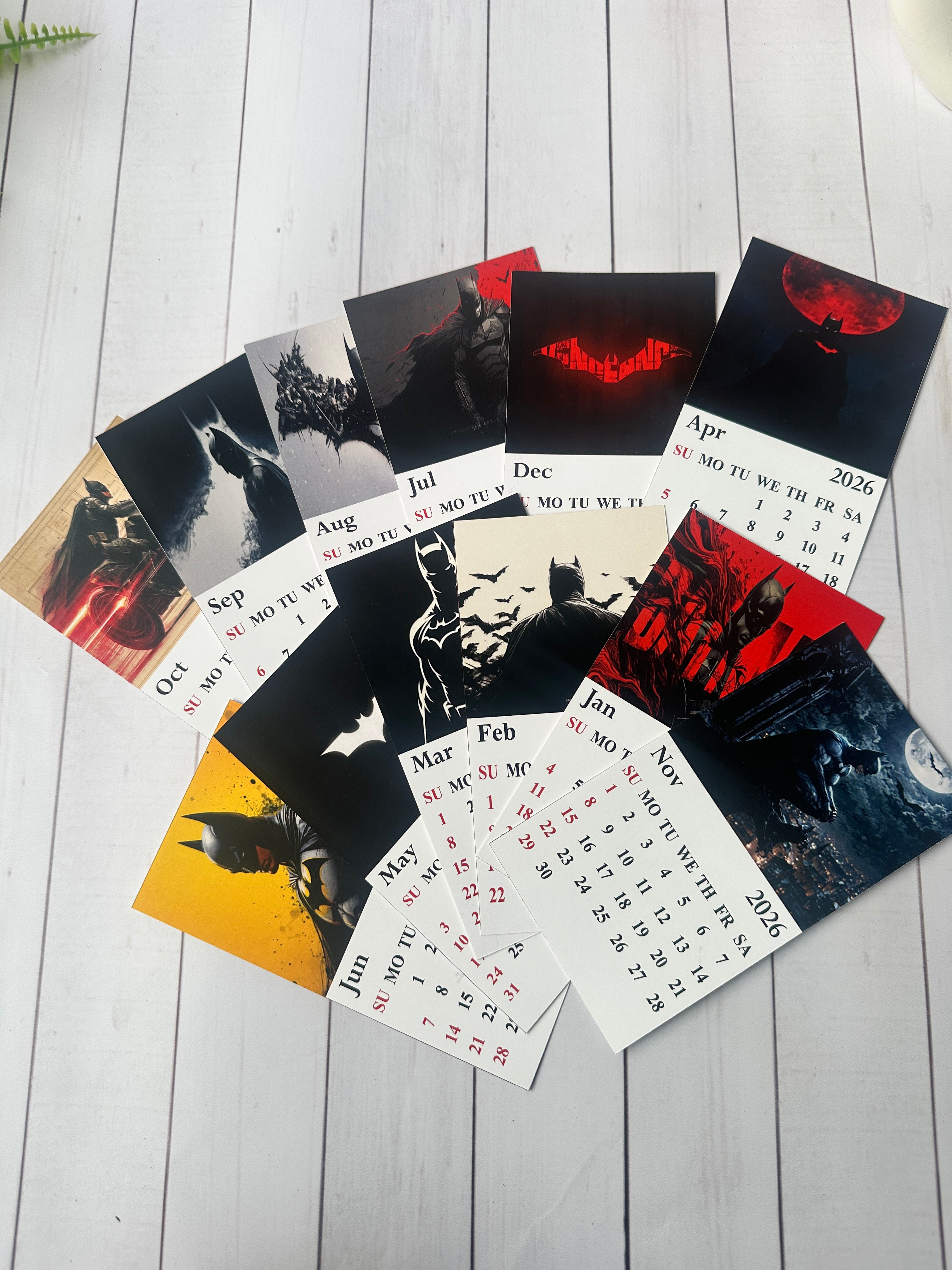 Batman Mini Desk Calendar 2026