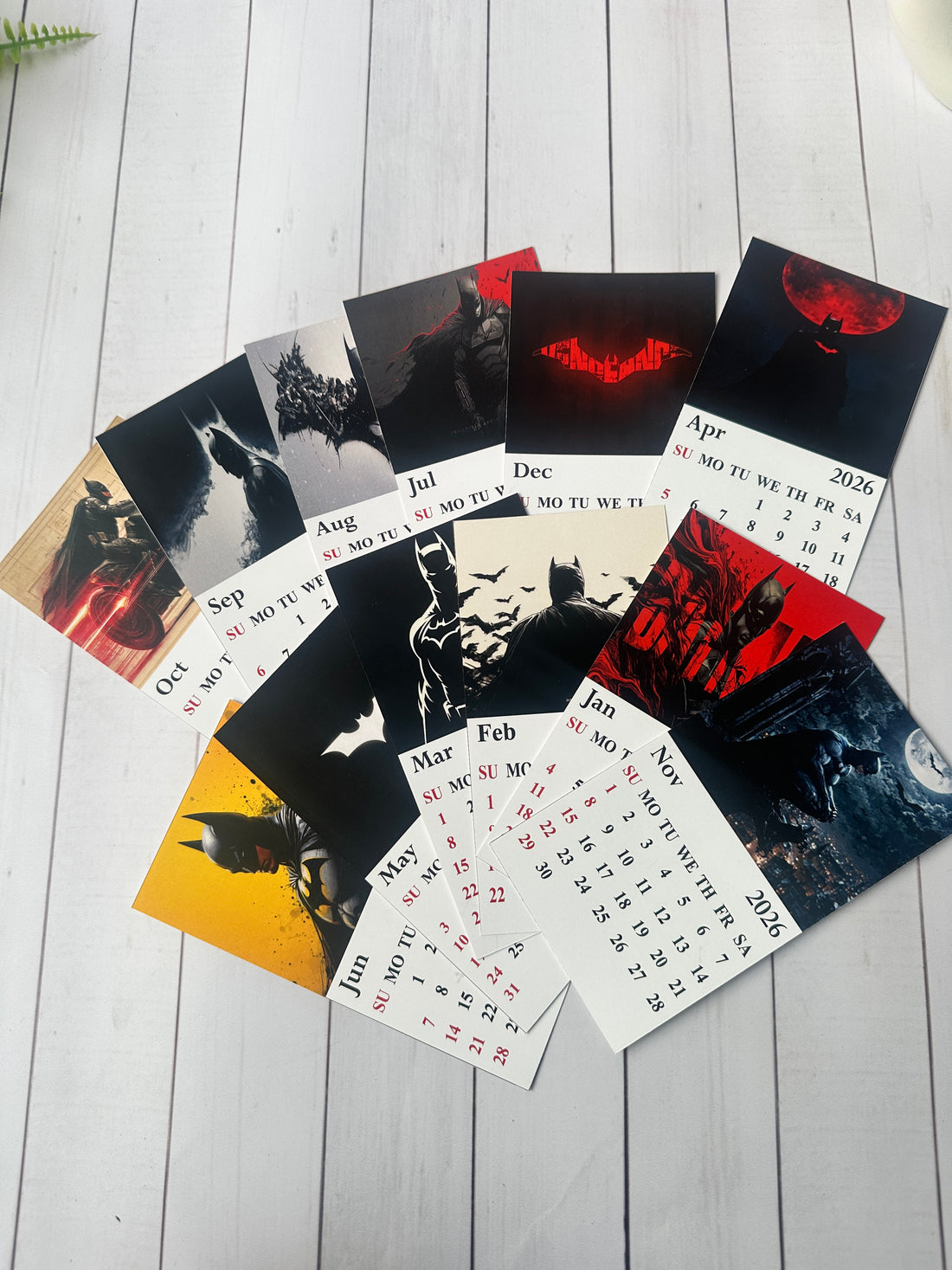 Batman Mini Desk Calendar 2026