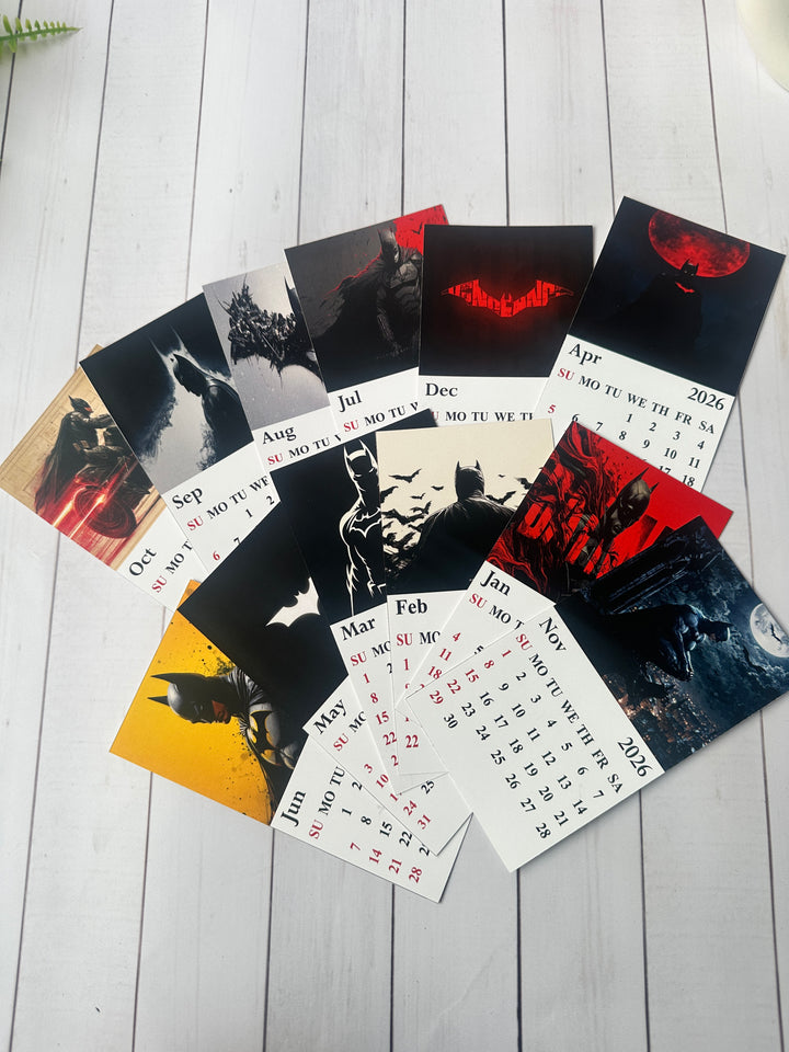 Batman Mini Desk Calendar 2026
