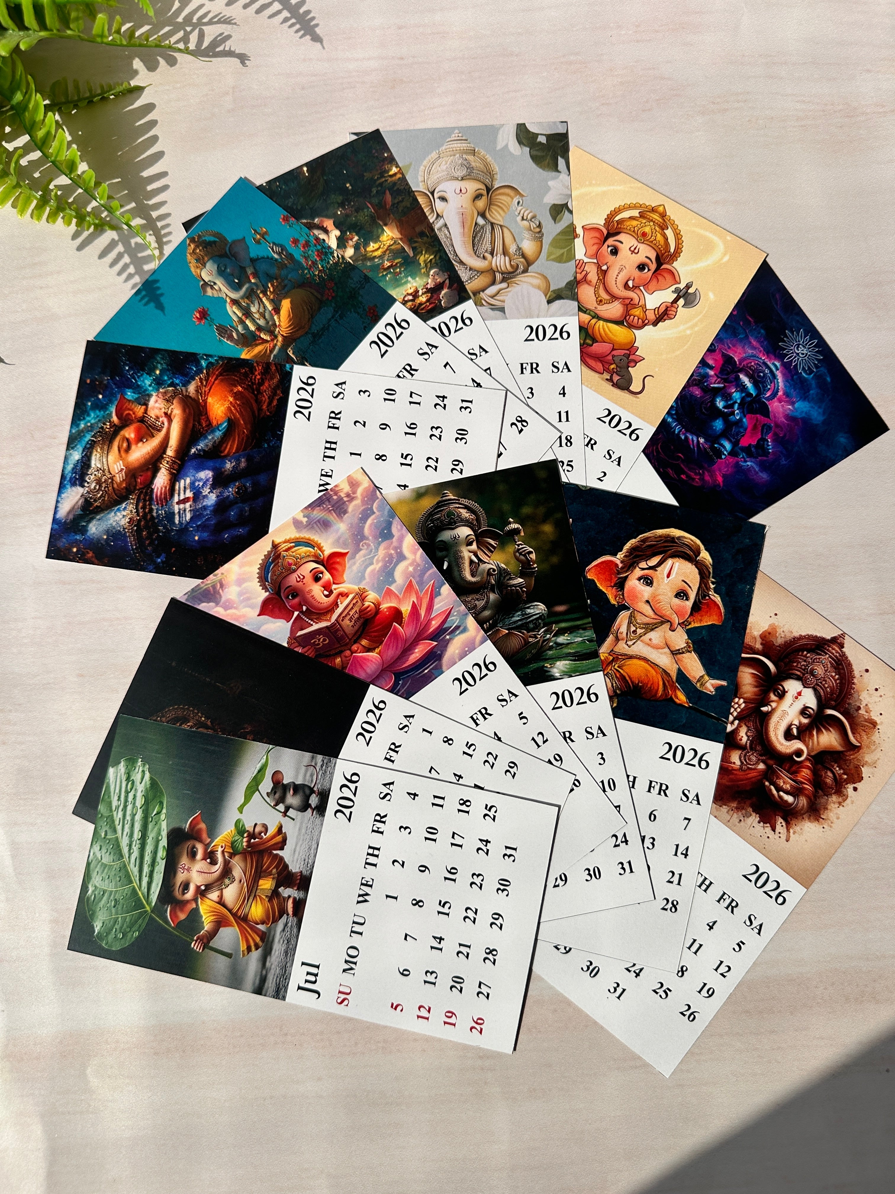 Load Ganesh Ji Mini Desk Calendar 2026