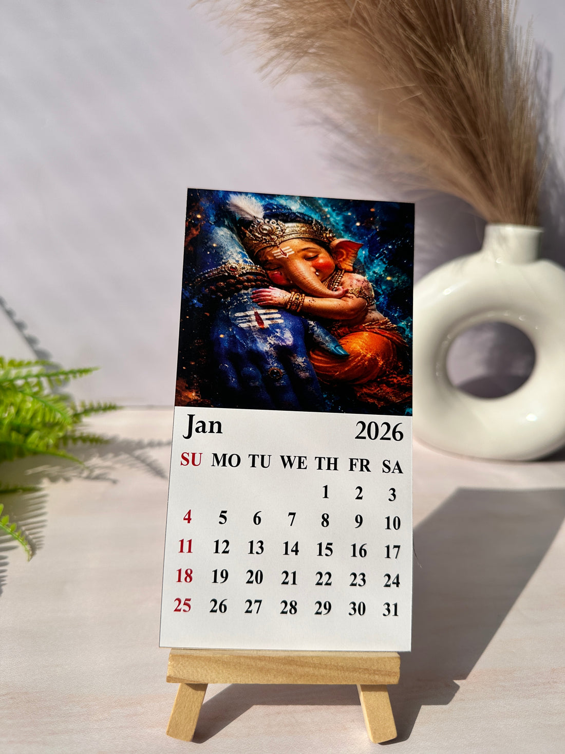 Load Ganesh Ji Mini Desk Calendar 2026