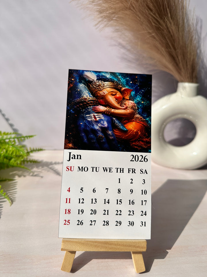 Load Ganesh Ji Mini Desk Calendar 2026