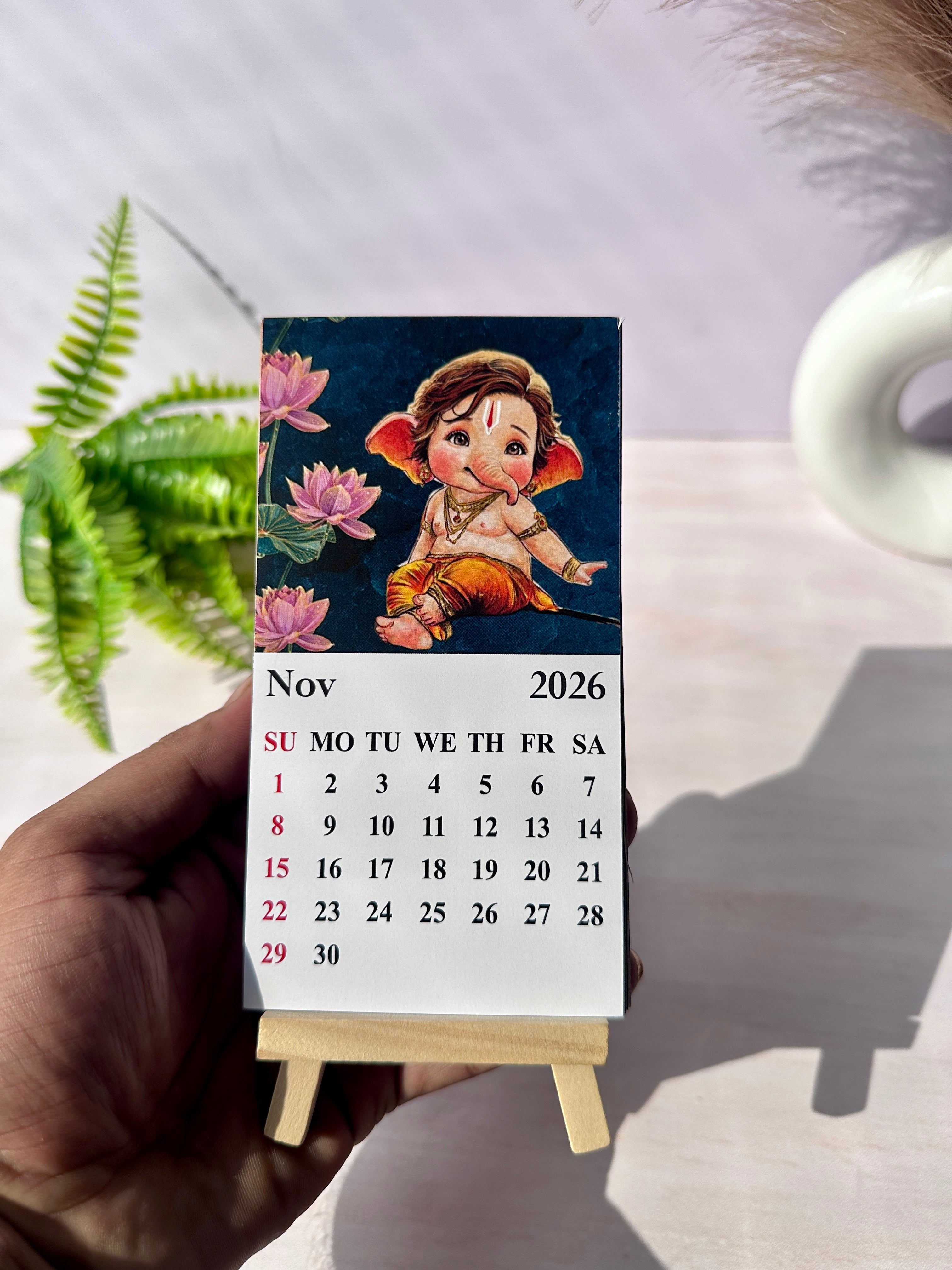 Load Ganesh Ji Mini Desk Calendar 2026