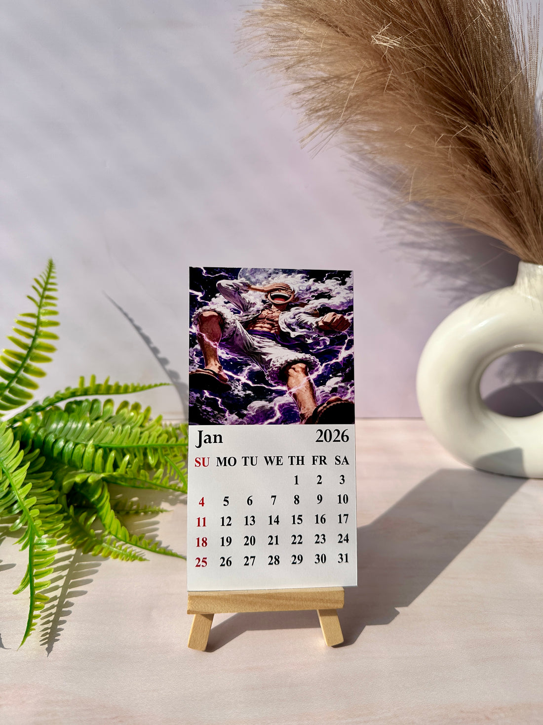 Anime Mini Desk Calendar 2026