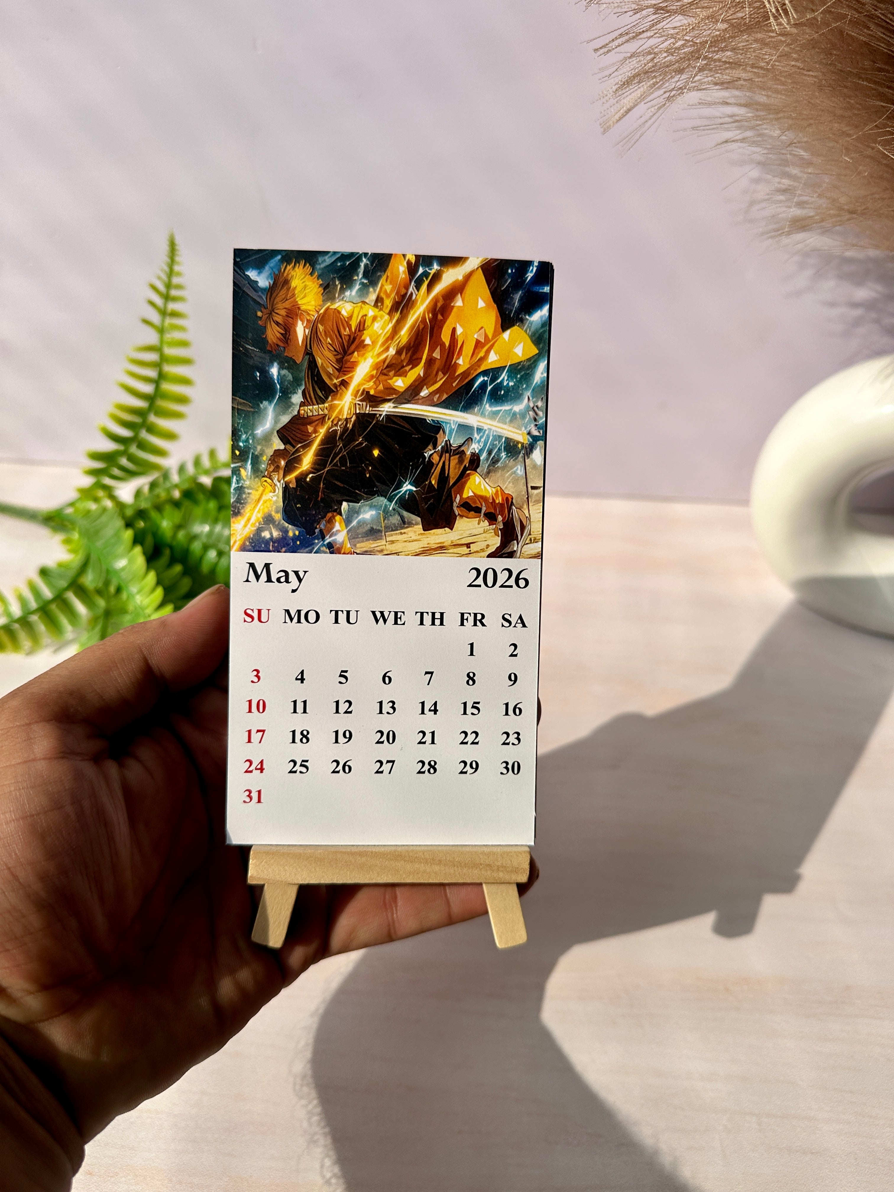 Anime Mini Desk Calendar 2026
