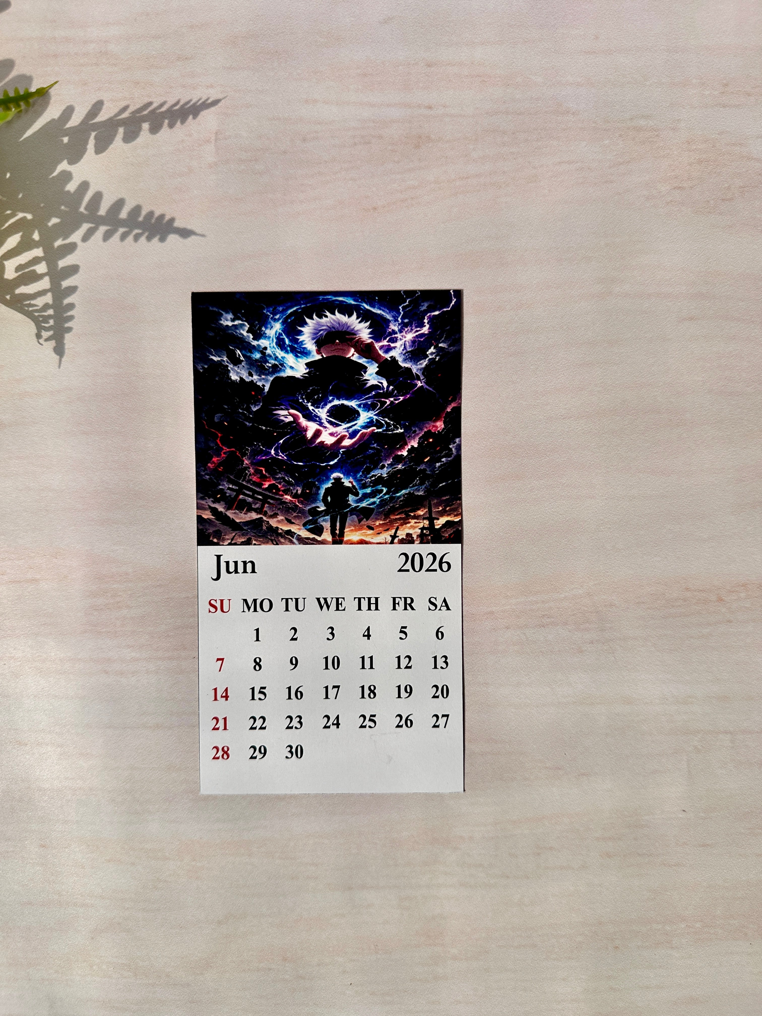 Anime Mini Desk Calendar 2026