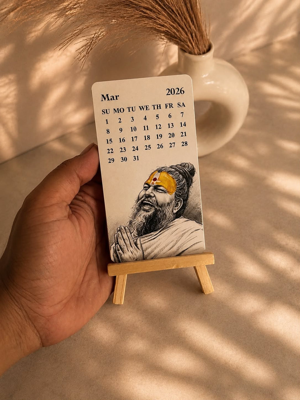 Premanand ji Variant -01 Mini Desk Calendar 2026