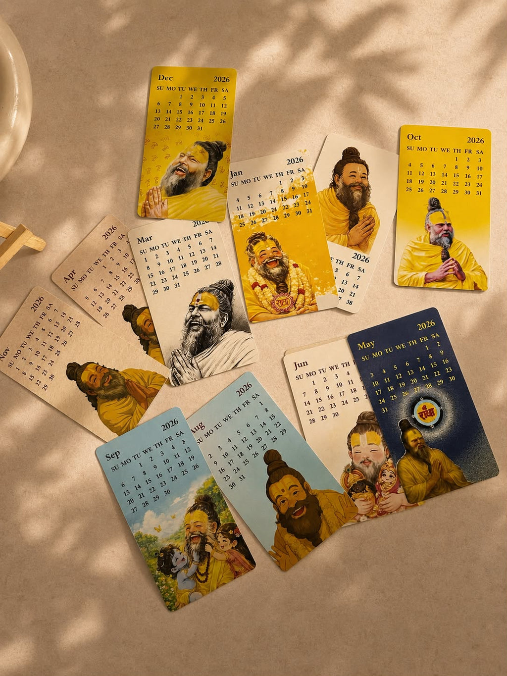 Premanand ji Variant -01 Mini Desk Calendar 2026