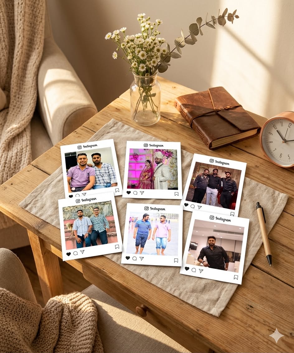 Customize Insta Polaroid Sticker  (Pack of 20)